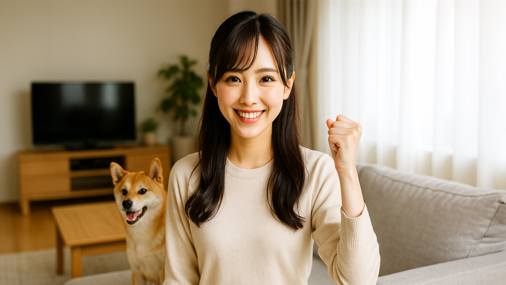 鳴き声対策を施した飼い主の女性