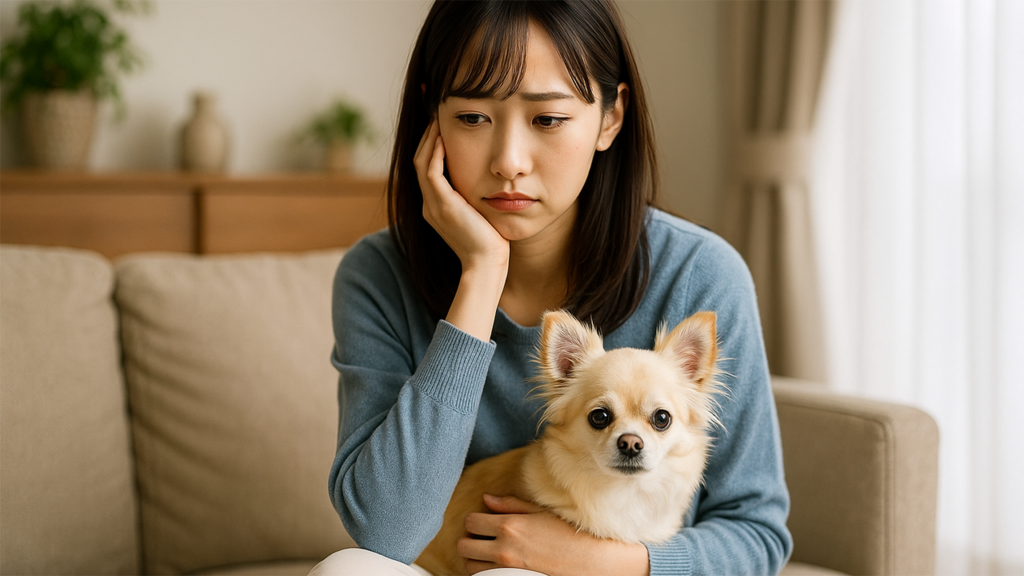 苦情への対策を考えている女性