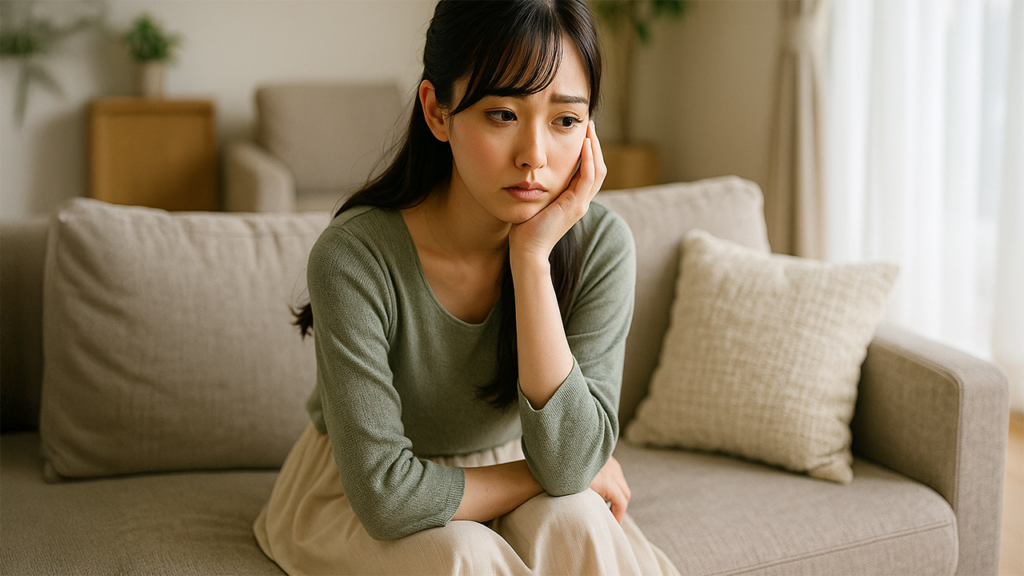 管理会社からの手紙が不安な女性